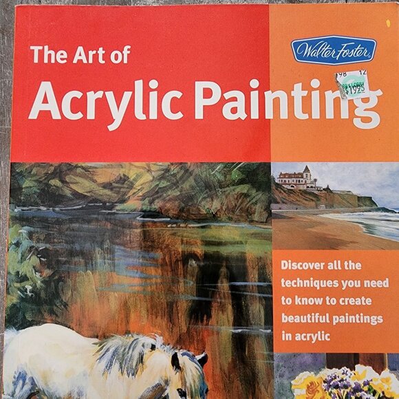 Set Of 3 Acrylic Painting Art Books Landscape Hardcover Softcover Educational - Picture 6 of 11